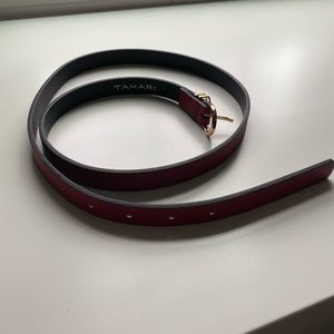 Tahari faux leather belt